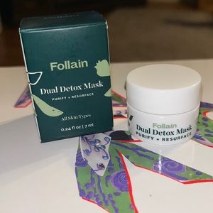 ✨5/$25 FOLLAIN DUAL DETOX MASK ~ purify + resurface